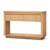 Console Hall Entry Table 119cm Parquet Top Solid Messmate Timber