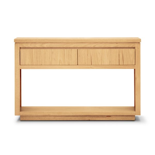 Console Hall Entry Table 119cm Parquet Top Solid Messmate Timber
