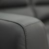 Norwell Genuine Leather Sofa Upholstered Lounge Couch – Gunmetal, 3 Seater