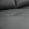 Norwell Genuine Leather Sofa Upholstered Lounge Couch – Gunmetal, 3 Seater