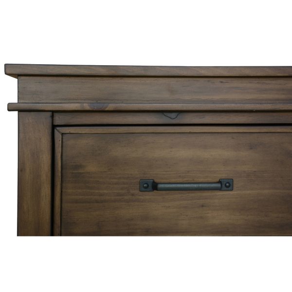 Seminole Bedside Tables 3 Drawers Storage Cabinet Shelf Side End Table – Rustic Grey