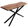 Lantana Console Table 140cm Entry Hallway Live Edge Solid Acacia Wood – Natural