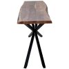 Lantana Console Table 140cm Entry Hallway Live Edge Solid Acacia Wood – Natural