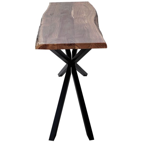 Lantana Console Table 140cm Entry Hallway Live Edge Solid Acacia Wood – Natural
