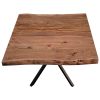 Lantana Lamp Table 70cm Sofa End Tables Live Edge Solid Acacia Wood – Natural