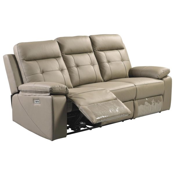 Epping Electric Recliner Sofa Genuine Leather Home Theater Lounge – 3 Seater