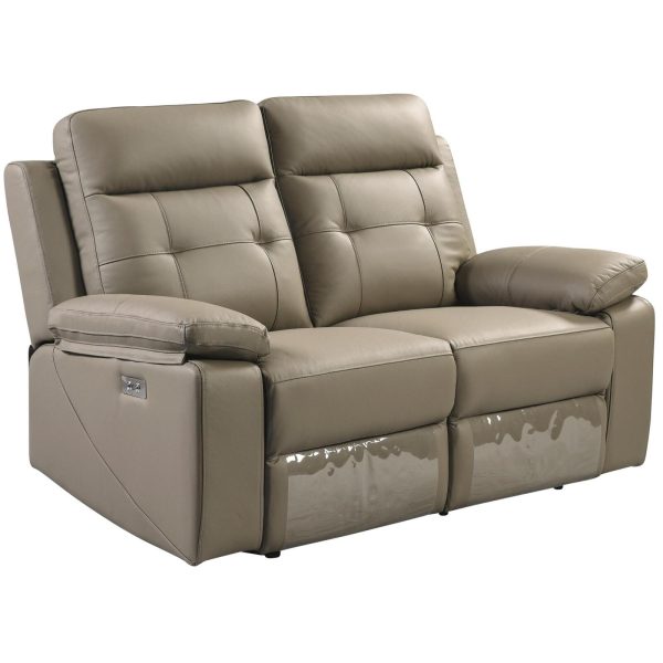 Epping Electric Recliner Sofa Genuine Leather Home Theater Lounge – 2 Seater