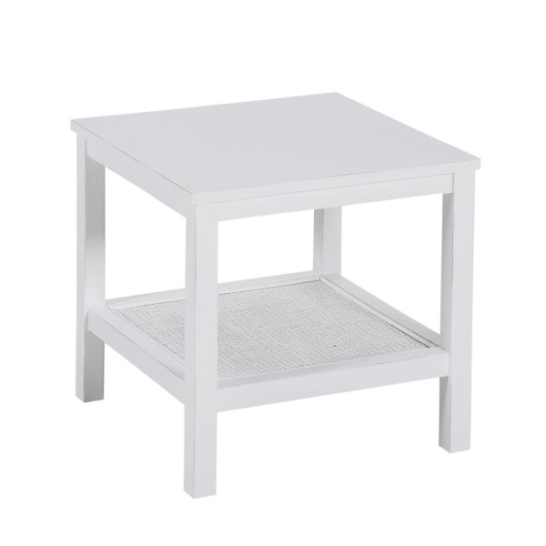 Bohemia Coffee Side Table Laptop Desk Bedside Sofa End Tables Mindi Wood – White
