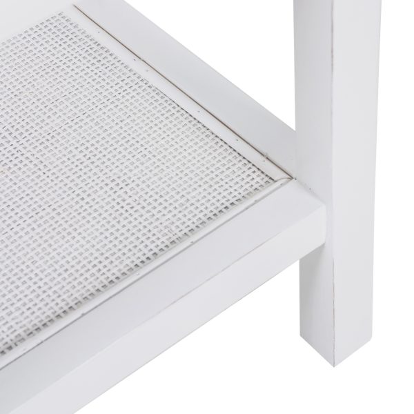 Bohemia Coffee Side Table Laptop Desk Bedside Sofa End Tables Mindi Wood – White