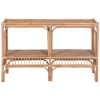 Earthy 120cm Rattan Cane Console Entry Entrance Hallway Table – Natural