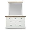 Dresser Mirror 7 Chest of Drawers Tallboy Storage Cabinet – Multi Color