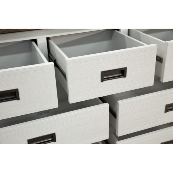 Dresser Mirror 7 Chest of Drawers Tallboy Storage Cabinet – Multi Color