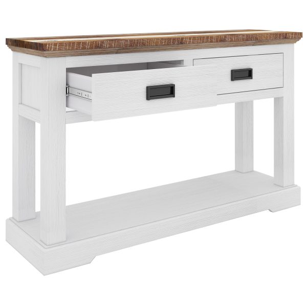 Console Hallway Entry Table 125cm Solid Acacia Timber Wood – Multi Color