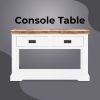 Console Hallway Entry Table 125cm Solid Acacia Timber Wood – Multi Color