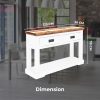 Console Hallway Entry Table 125cm Solid Acacia Timber Wood – Multi Color