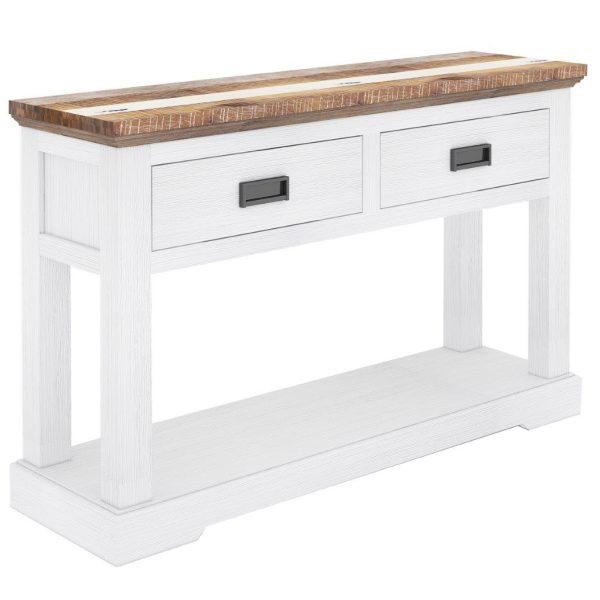 Console Hallway Entry Table 125cm Solid Acacia Timber Wood – Multi Color