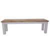5pc Dining Set 1.8m Table 3 Chair 1.5m Bench Solid Timber – Multi Color