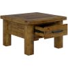 Hawk Lamp Table 70cm Side End Sofa Tables Solid Pine Timber Wood – Rustic Oak