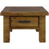 Hawk Lamp Table 70cm Side End Sofa Tables Solid Pine Timber Wood – Rustic Oak