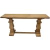 Gloriosa Console Entry Hallway Table 160cm Pedestal Mango Wood – Honey Wash