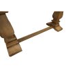 Gloriosa Console Entry Hallway Table 160cm Pedestal Mango Wood – Honey Wash