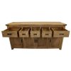 Gloriosa Buffet Table 180cm 4 Door 5 Drawer Solid Mango Timber Wood – Honey Wash