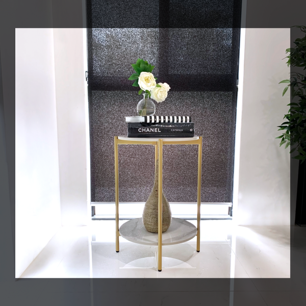 Coulsdon Interior Ave – Alba Side Table – Gold