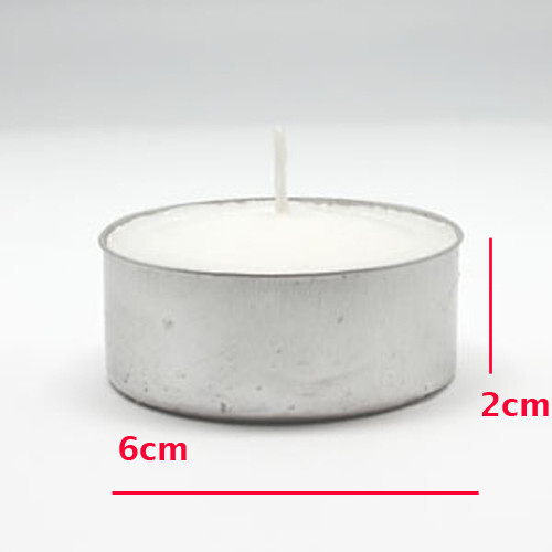 Large Tealight Candles 6cm Wide in silver foil cup 10 in a pack – Party Event Wedding BBQ Dinner Romantic Ambience Decor