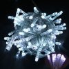 1 Set of 20 LED Plain Artic White Bulb Battery Powered String Lights Christmas Gift Home Wedding Party Bedroom Decoration Table Centrepiece