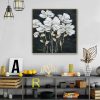 80X80cm Golden Blossoms Gold Framed Hand Painted Canvas Wall Art