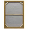 60X90cm Pebble Mosaic Dark Wood Framed Hand Painted Canvas Wall Art