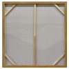100X100cm Whispering Peaks of Tranquility Dark Wood Framed Hand Painted Canvas Wall Art