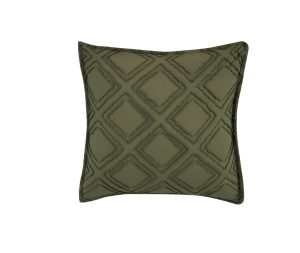 TUFTED MICROFIBRE SUPER SOFT CUSHION COVER – Khaki Green