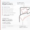 Annie 100% cotton reversible quilt cover set-king size