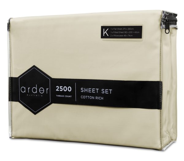 2500TC Cotton Rich SHEET SETS – KING