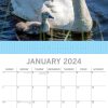 Mother’s Love – 2024 Square Wall Calendar Pets Animals 16 Months Premium Planner