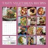 Tasty Vegetarian Recipes – 2024 Square Wall Calendar 16 Months Food Planner Gift
