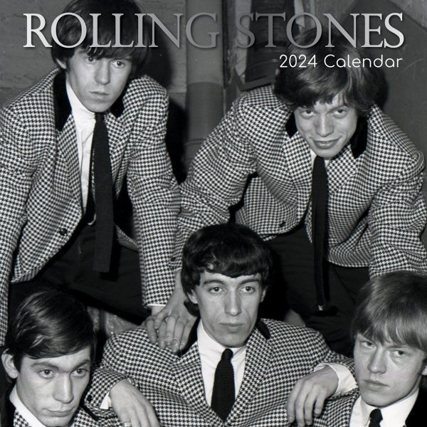 Rolling Stones – 2024 Square Wall Calendar 16 Months Planner Xmas New Year Gift