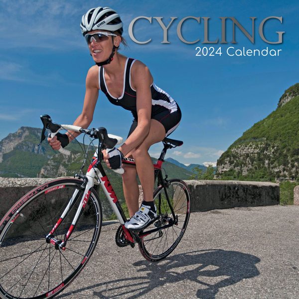 Cycling – 2024 Square Wall Calendar 16 Months Lifestyle Planner New Year Gift