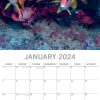 Under the Sea 2024 Square Wall Calendar 16 Month Planner Christmas New Year Gift