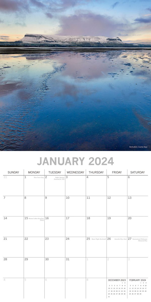 The Wild Atlantic Way – 2024 Square Wall Calendar 16 Month Planner New Year Gift