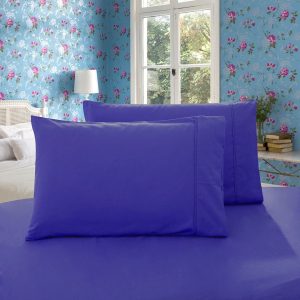 1000TC Premium Ultra Soft Standrad size Pillowcases 2-Pack – Royal Blue