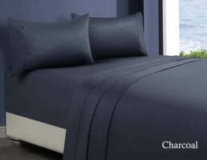 1000tc egyptian cotton sheet set 1 queen charcoal