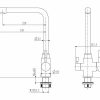 2023 Brushed Brass Gold L shape 3 way filter water kitchen mixer tap faucet Stainless steel Made PVD plated
