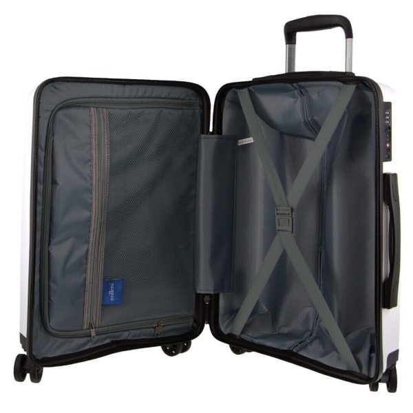 Hardshell 3-Piece Luggage Bag Travel Carry On Suitcase – White