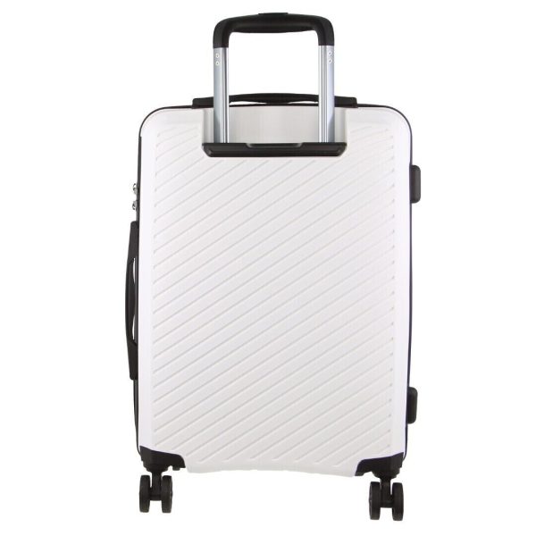 Hardshell 3-Piece Luggage Bag Travel Carry On Suitcase – White