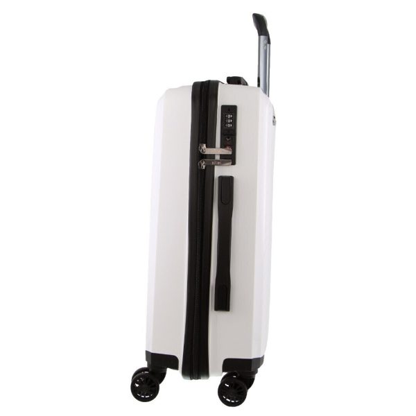 Hardshell 3-Piece Luggage Bag Travel Carry On Suitcase – White