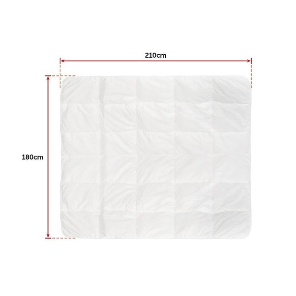 100% White Goose Feather Duvet / Quilt – DOUBLE