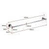 Classic Chrome Towel Bar Rail Bathroom
