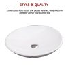 Bathroom Ceramic Oval Above Countertop Basin for Vanity
